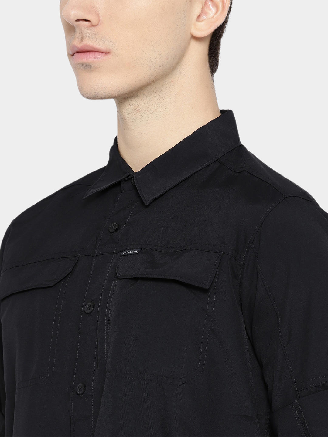Columbia Men Black Silver Ridge 2.0 Long Sleeve Shirt