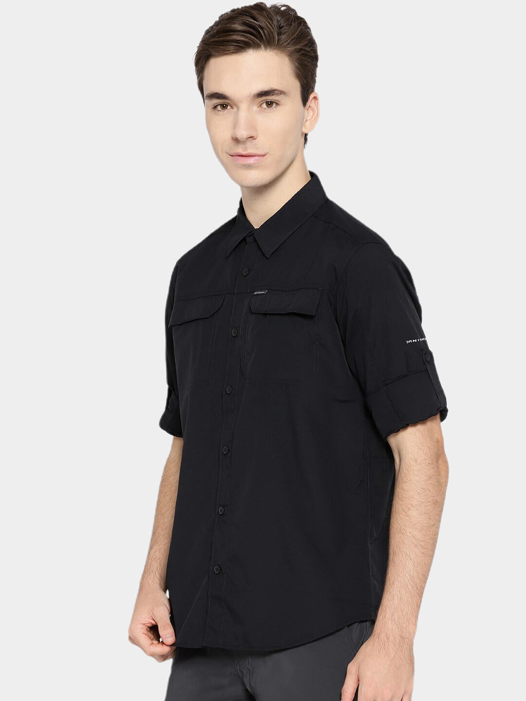 Columbia Men Black Silver Ridge 2.0 Long Sleeve Shirt
