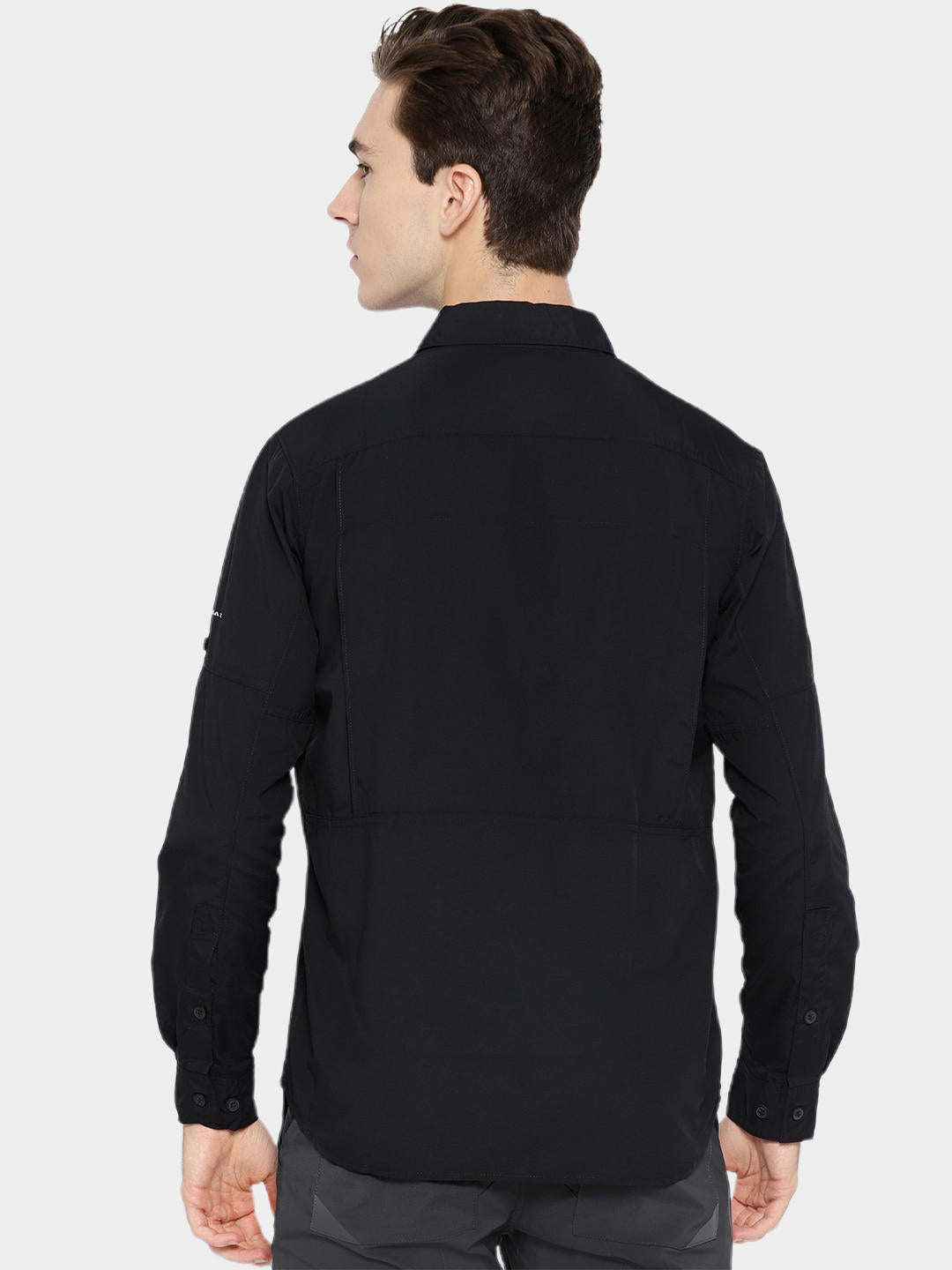 Columbia Men Black Silver Ridge 2.0 Long Sleeve Shirt