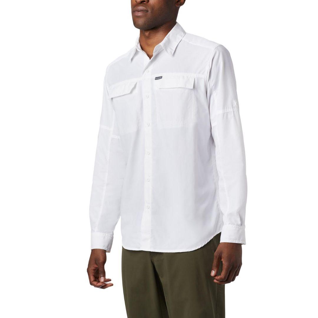 Columbia Men White Silver Ridge 2.0 Long Sleeve Shirt