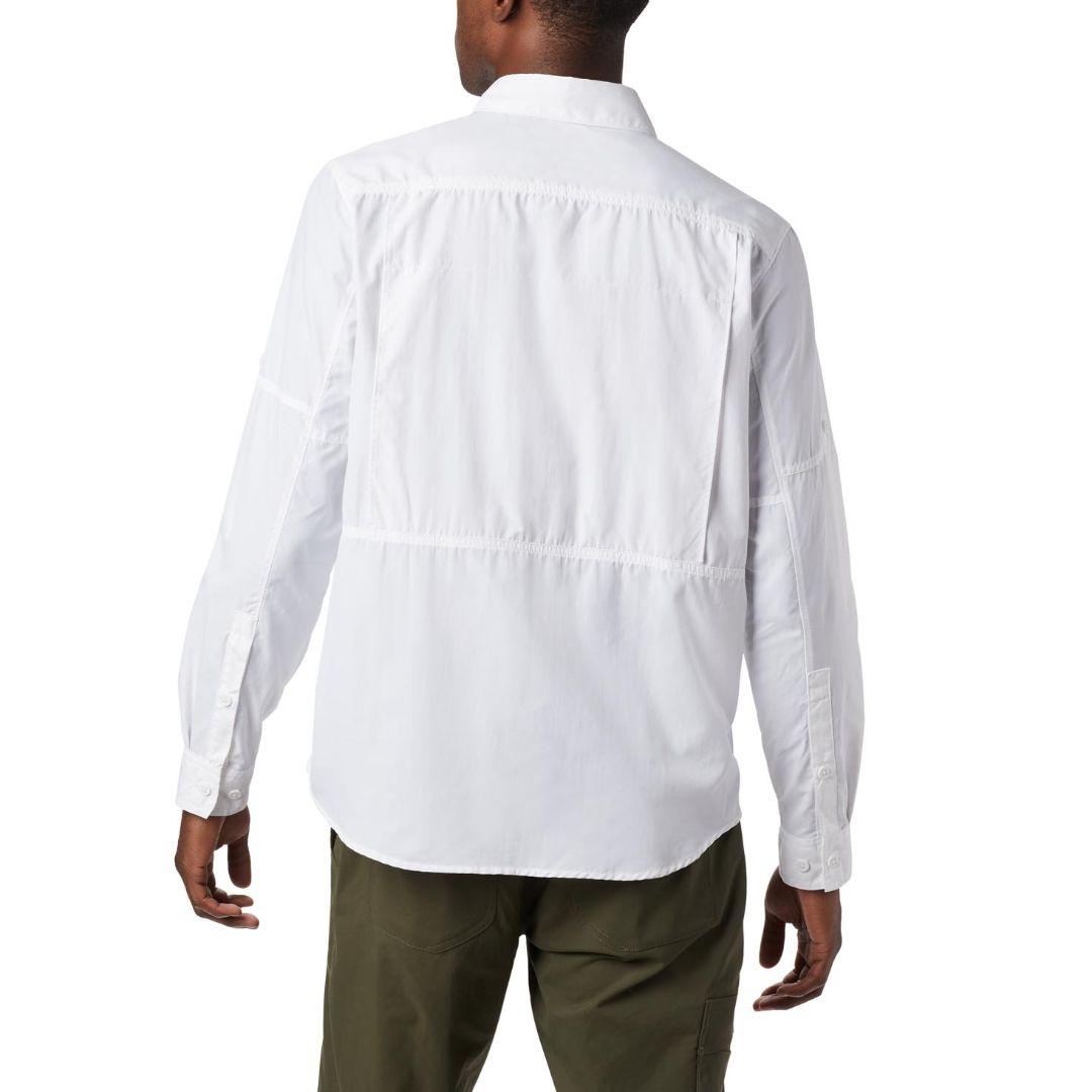 Columbia Men White Silver Ridge 2.0 Long Sleeve Shirt