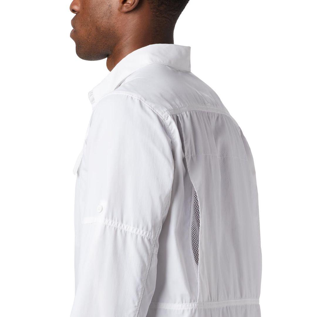 Columbia Men White Silver Ridge 2.0 Long Sleeve Shirt
