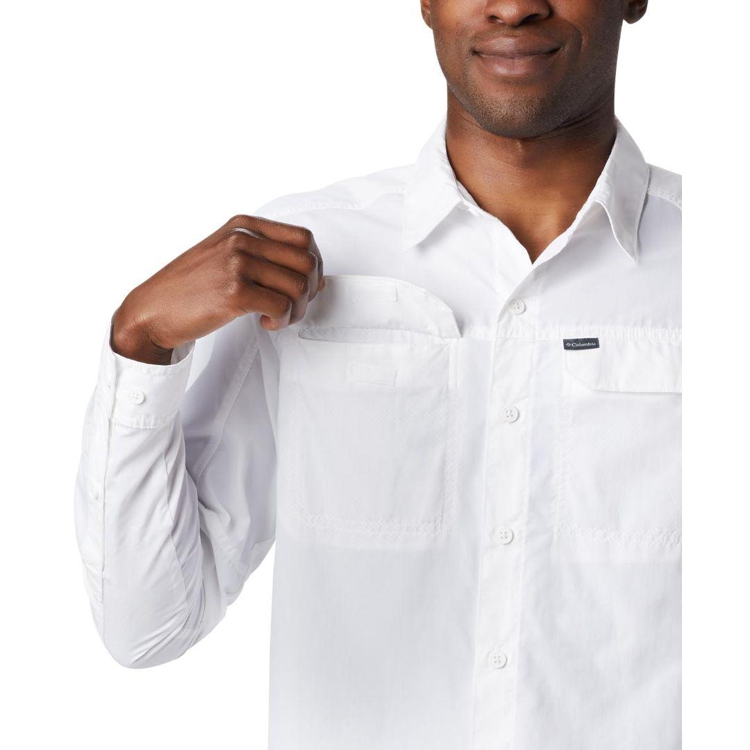 Columbia Men White Silver Ridge 2.0 Long Sleeve Shirt