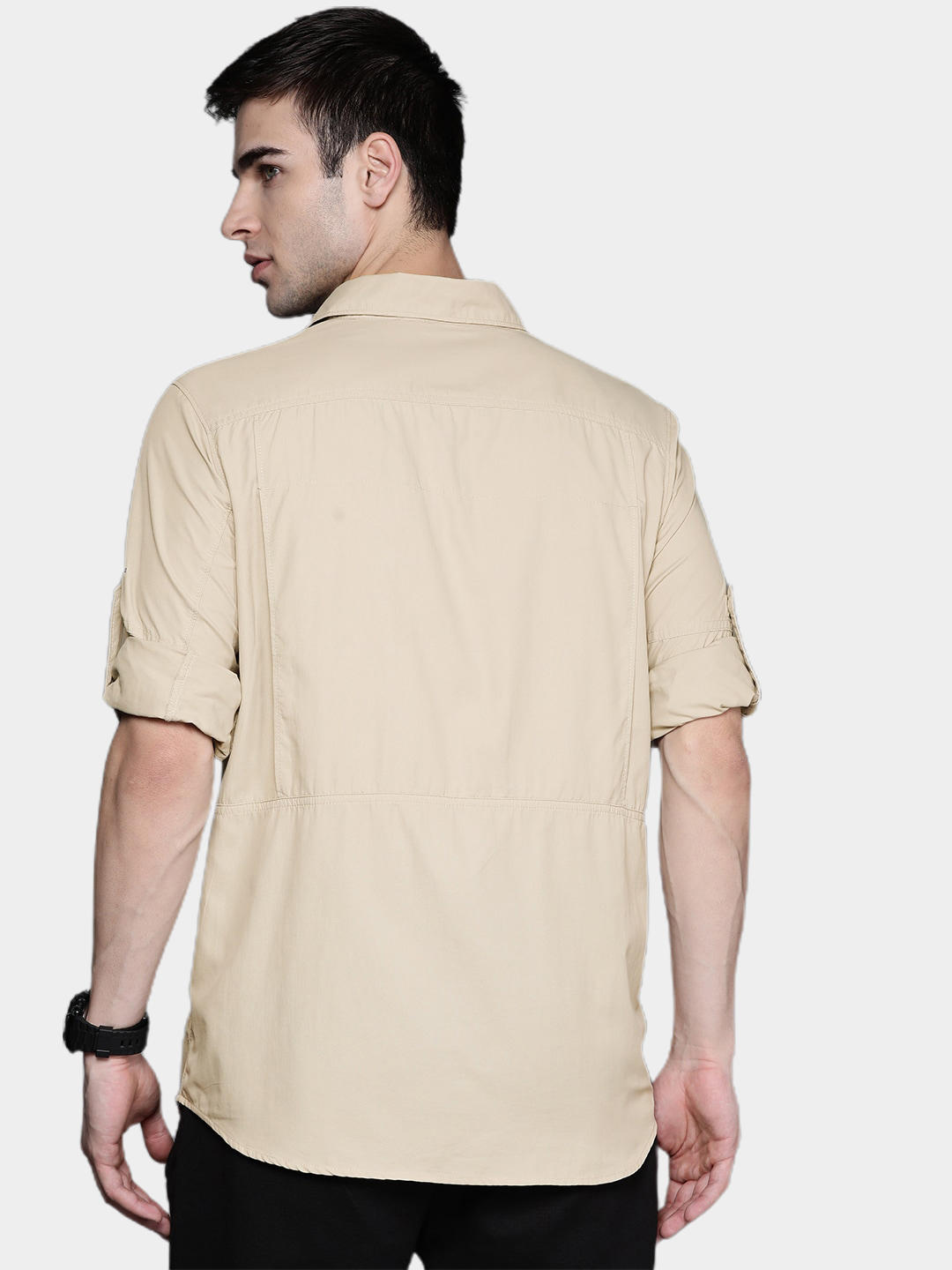 Columbia Men Beige Silver Ridge 2.0 Long Sleeve Shirt (Sun Protection)