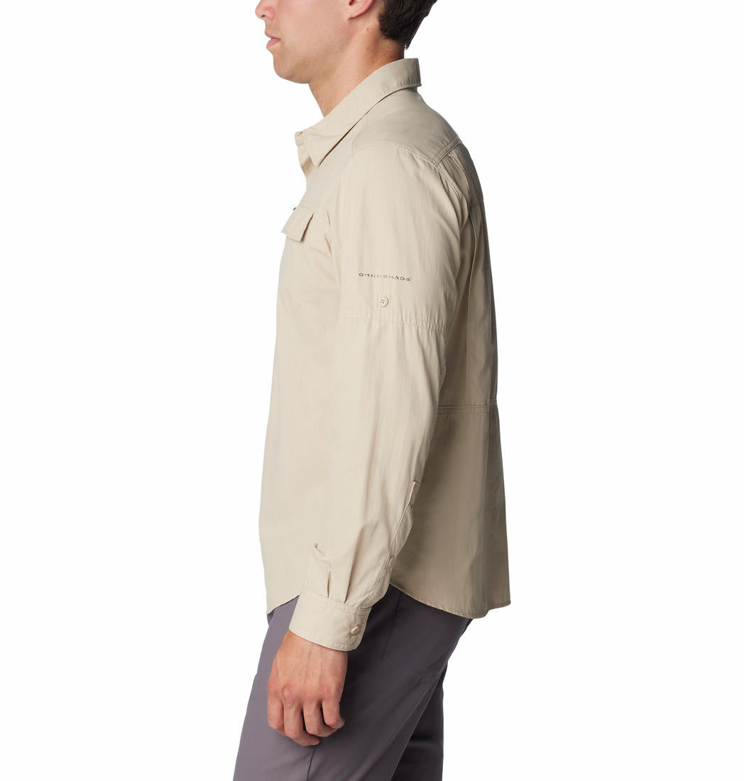 Columbia Men Beige Silver Ridge 2.0 Long Sleeve Shirt (Sun Protection)