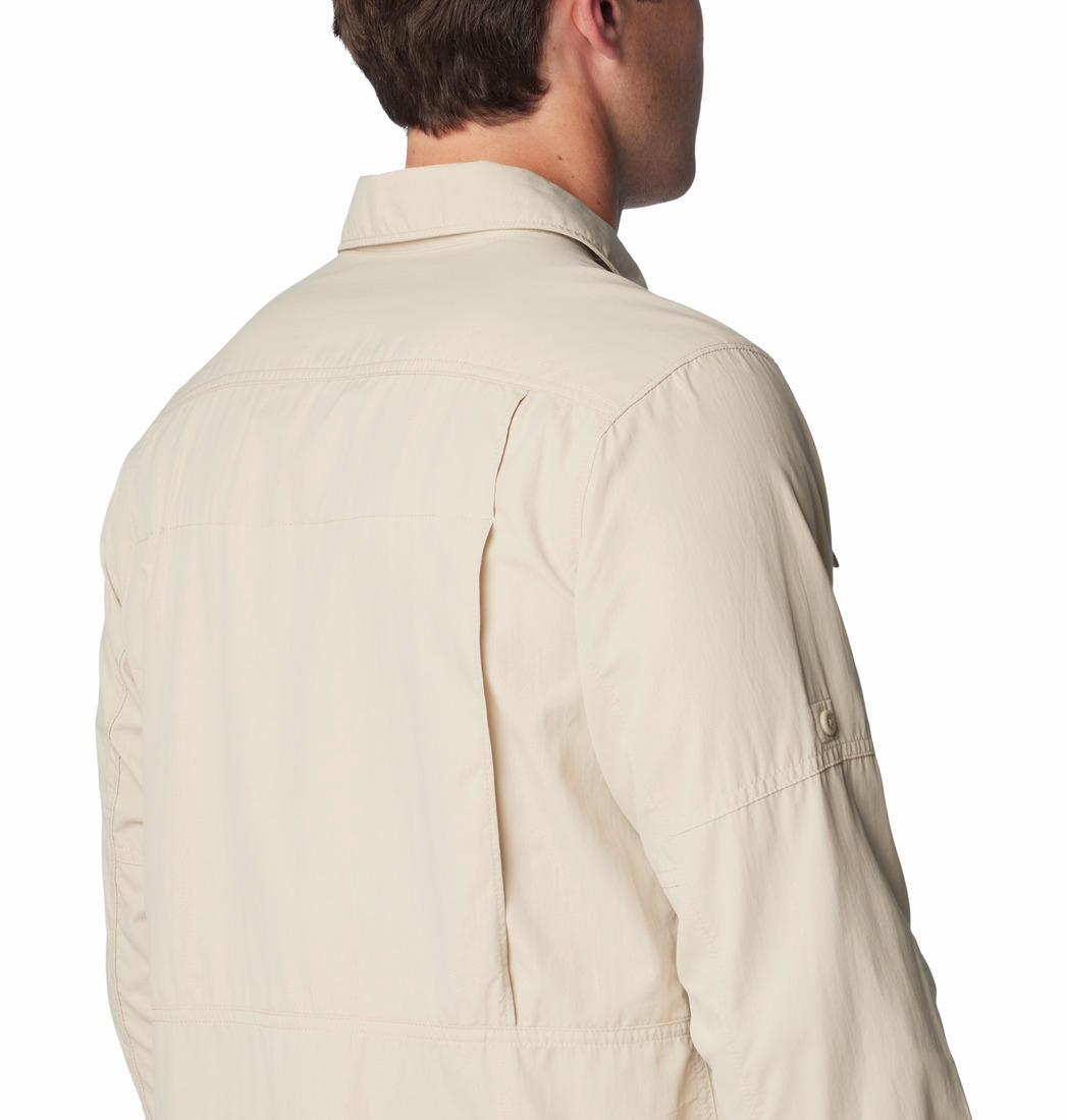 Columbia Men Beige Silver Ridge 2.0 Long Sleeve Shirt (Sun Protection)