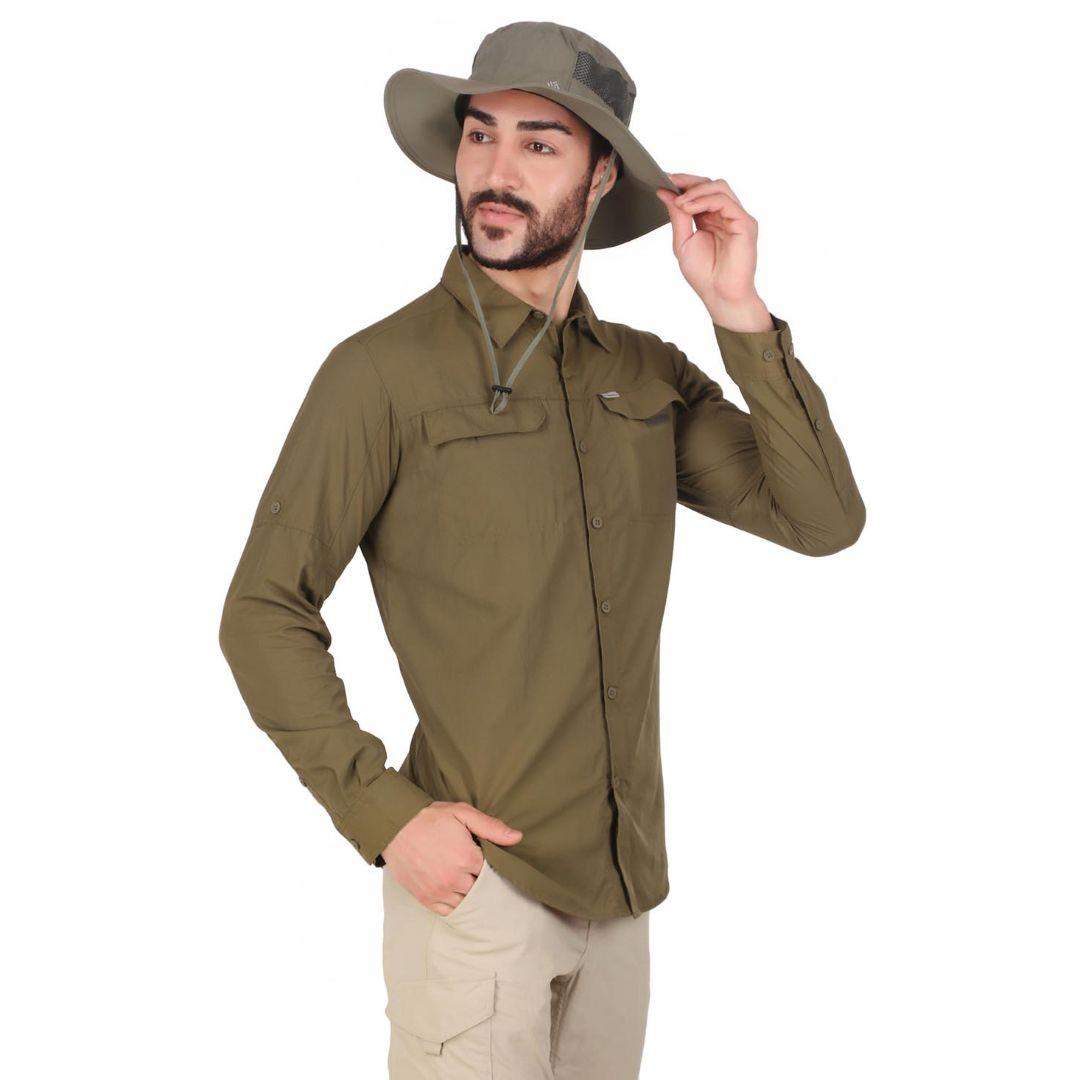 Columbia Men Olive Silver Ridge 2.0 Long Sleeve Shirt