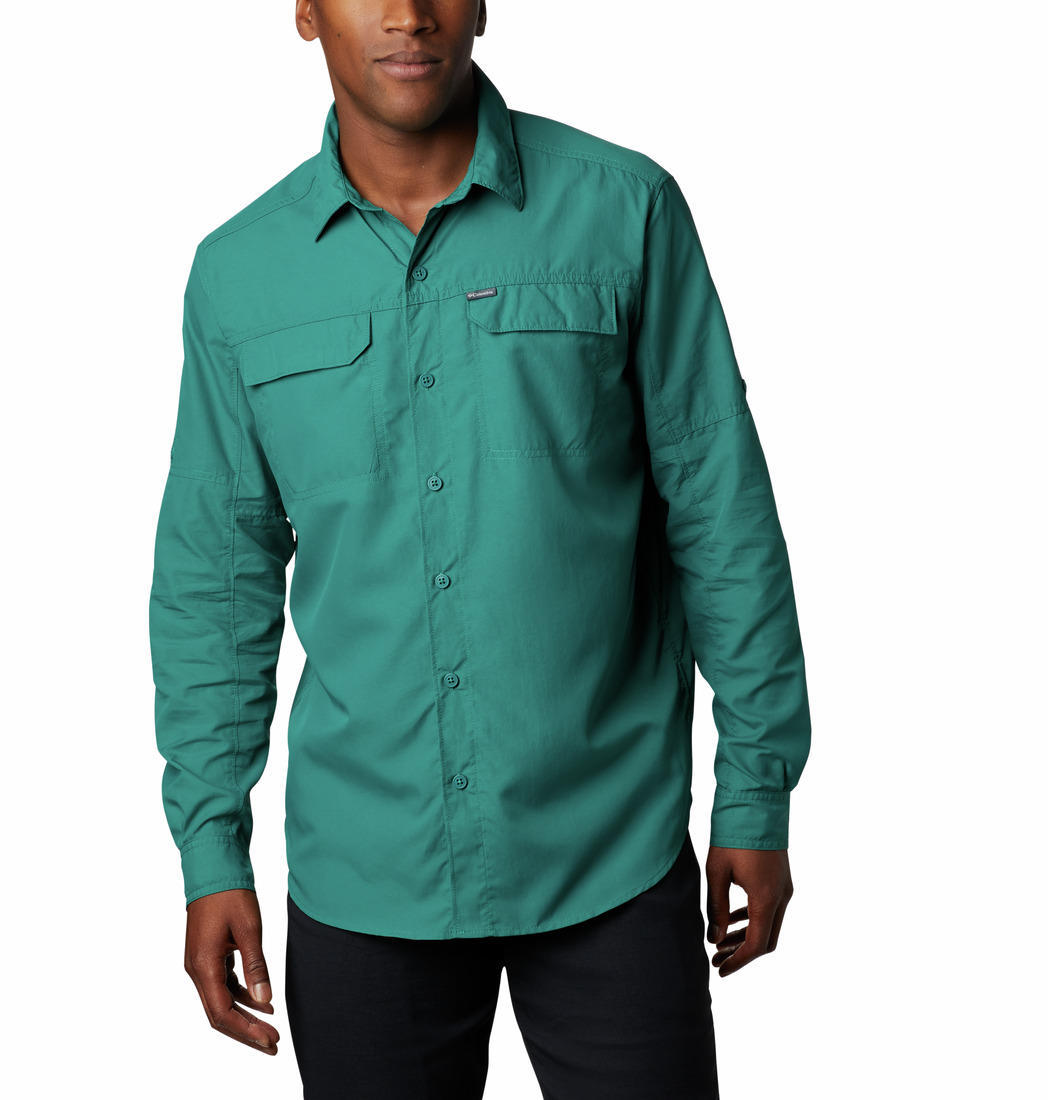 Columbia Men Green Silver Ridge 2.0 Long Sleeve Shirt