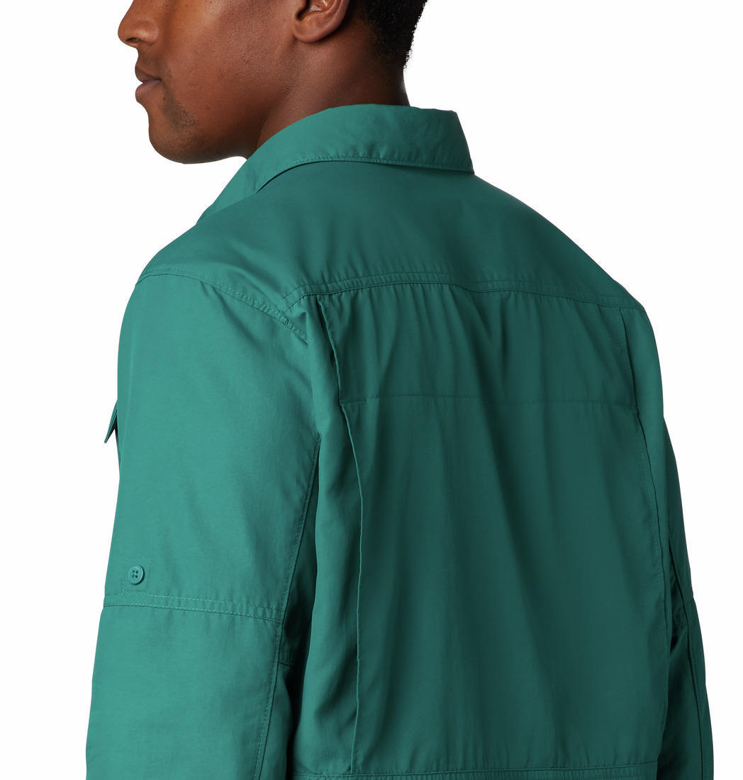 Columbia Men Green Silver Ridge 2.0 Long Sleeve Shirt