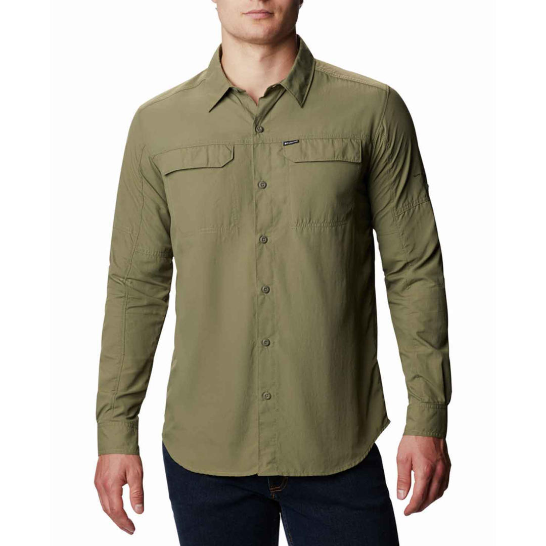 Columbia Men Olive Silver Ridge 2.0 Long Sleeve Shirt