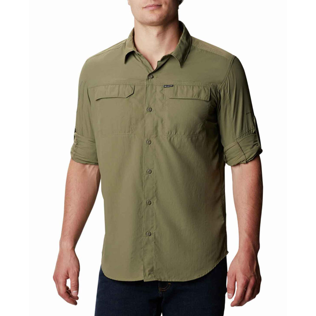Columbia Men Olive Silver Ridge 2.0 Long Sleeve Shirt