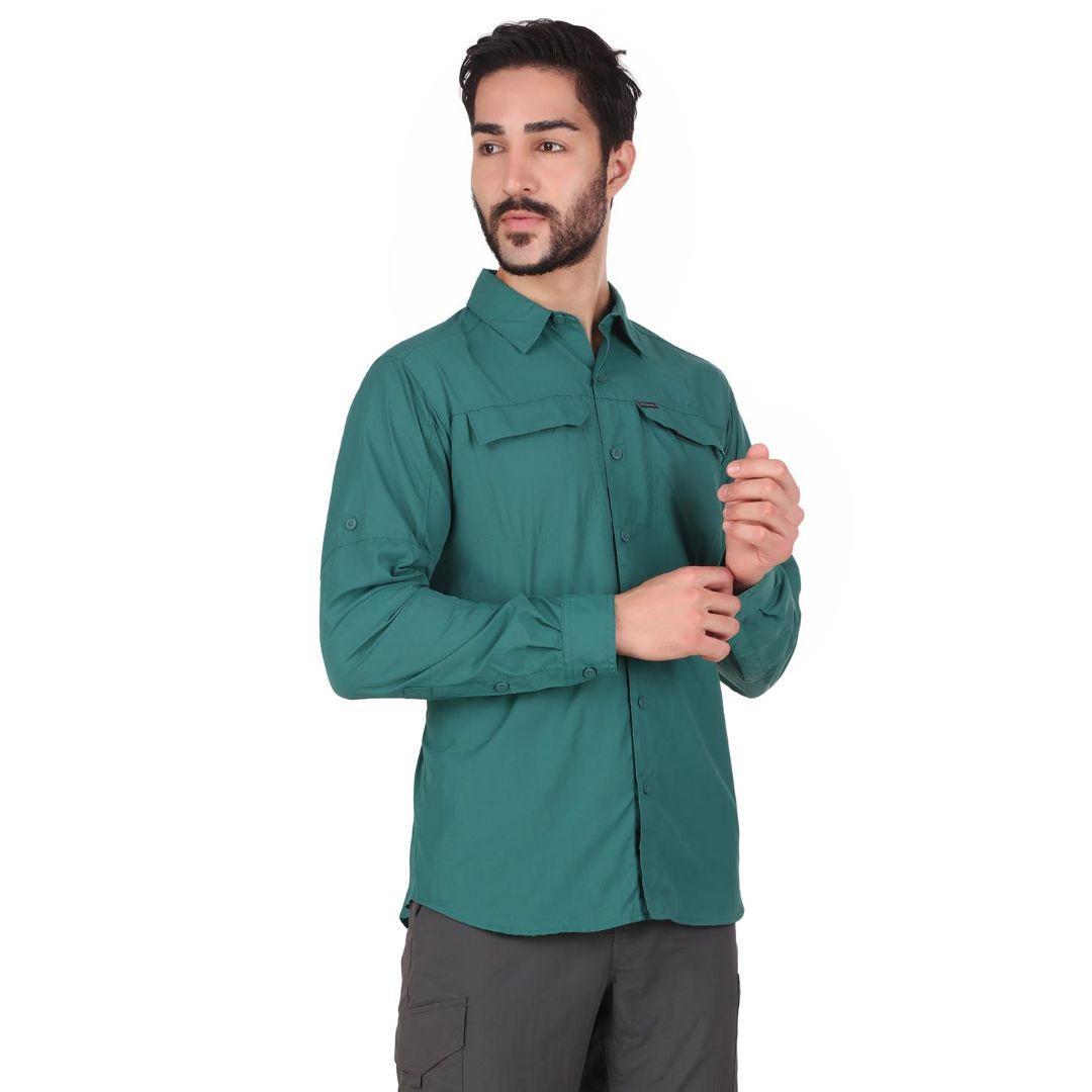 Columbia Men Blue Silver Ridge 2.0 Long Sleeve Shirt (Sun Protection)