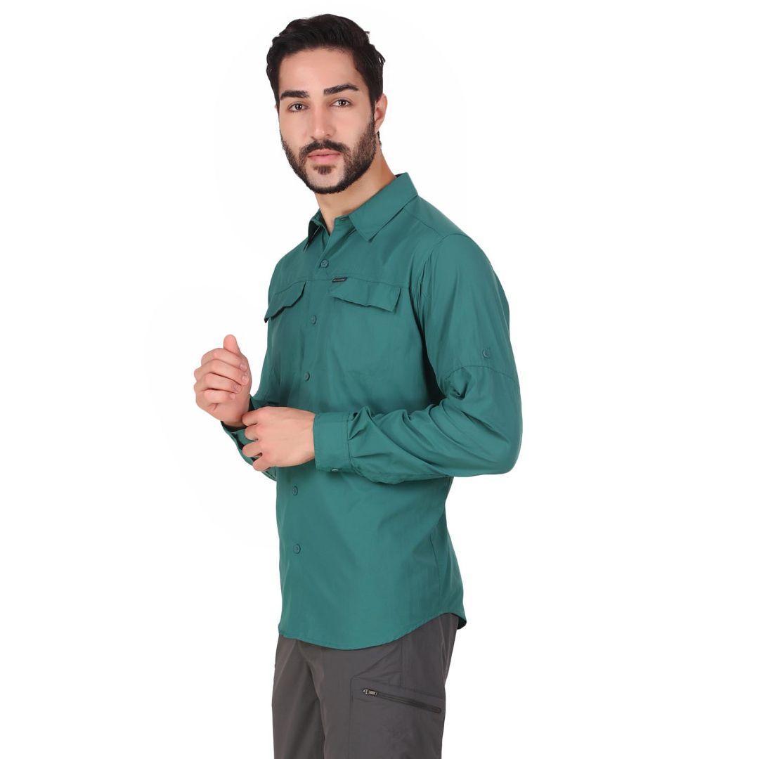 Columbia Men Blue Silver Ridge 2.0 Long Sleeve Shirt (Sun Protection)