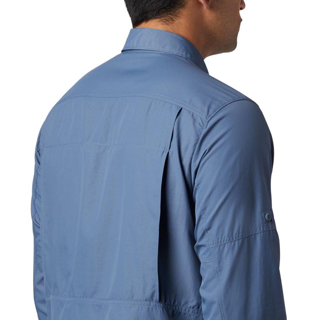 Columbia Men Blue Silver Ridge 2.0 Long Sleeve Shirt