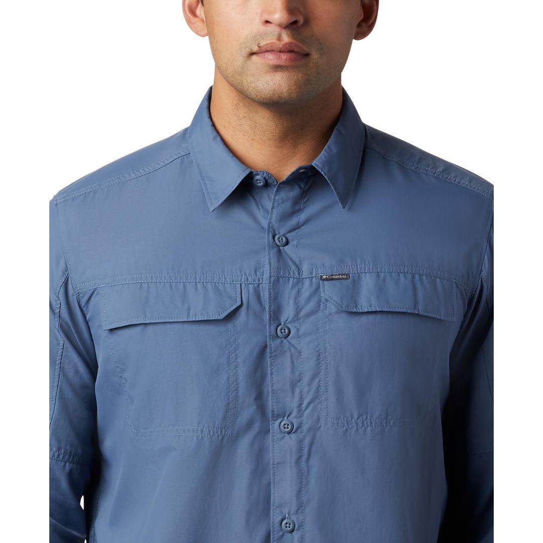 Columbia Men Blue Silver Ridge 2.0 Long Sleeve Shirt