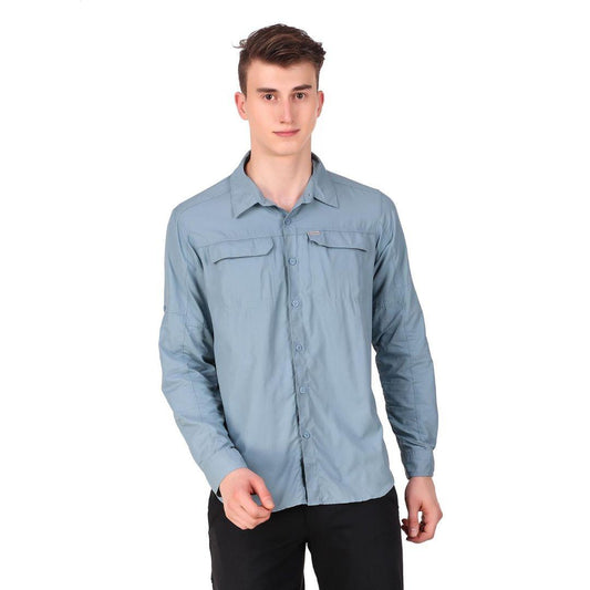 Columbia Men Blue Silver Ridge 2.0 Long Sleeve Shirt