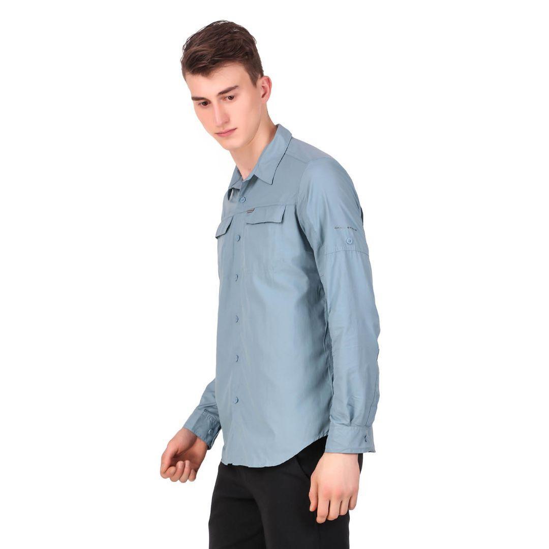 Columbia Men Blue Silver Ridge 2.0 Long Sleeve Shirt