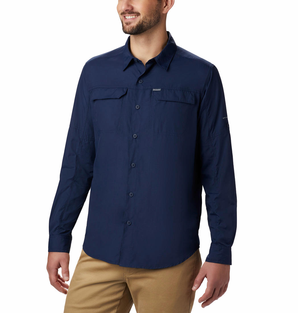 Columbia Men Navy Blue Silver Ridge 2.0 Long Sleeve Shirt