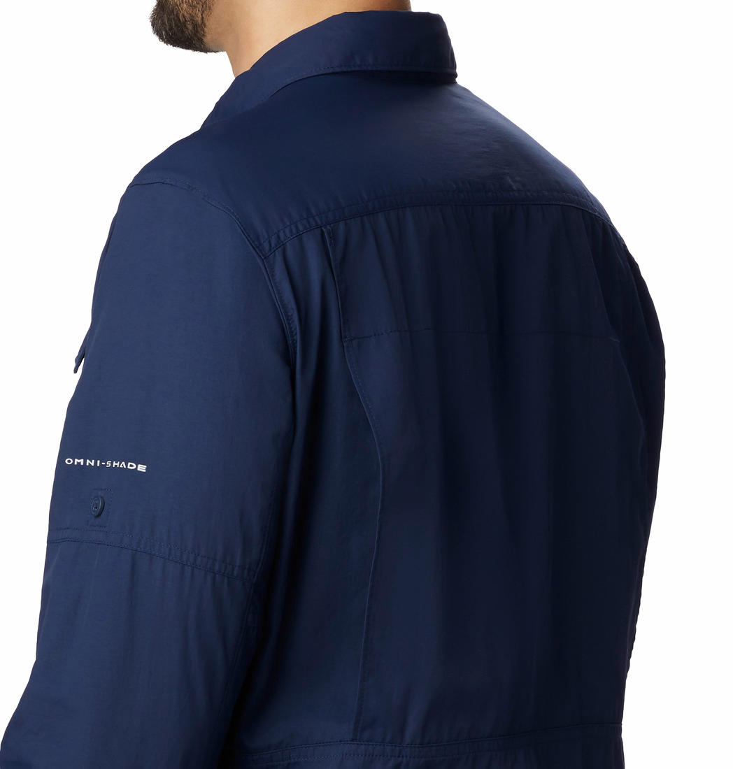 Columbia Men Navy Blue Silver Ridge 2.0 Long Sleeve Shirt