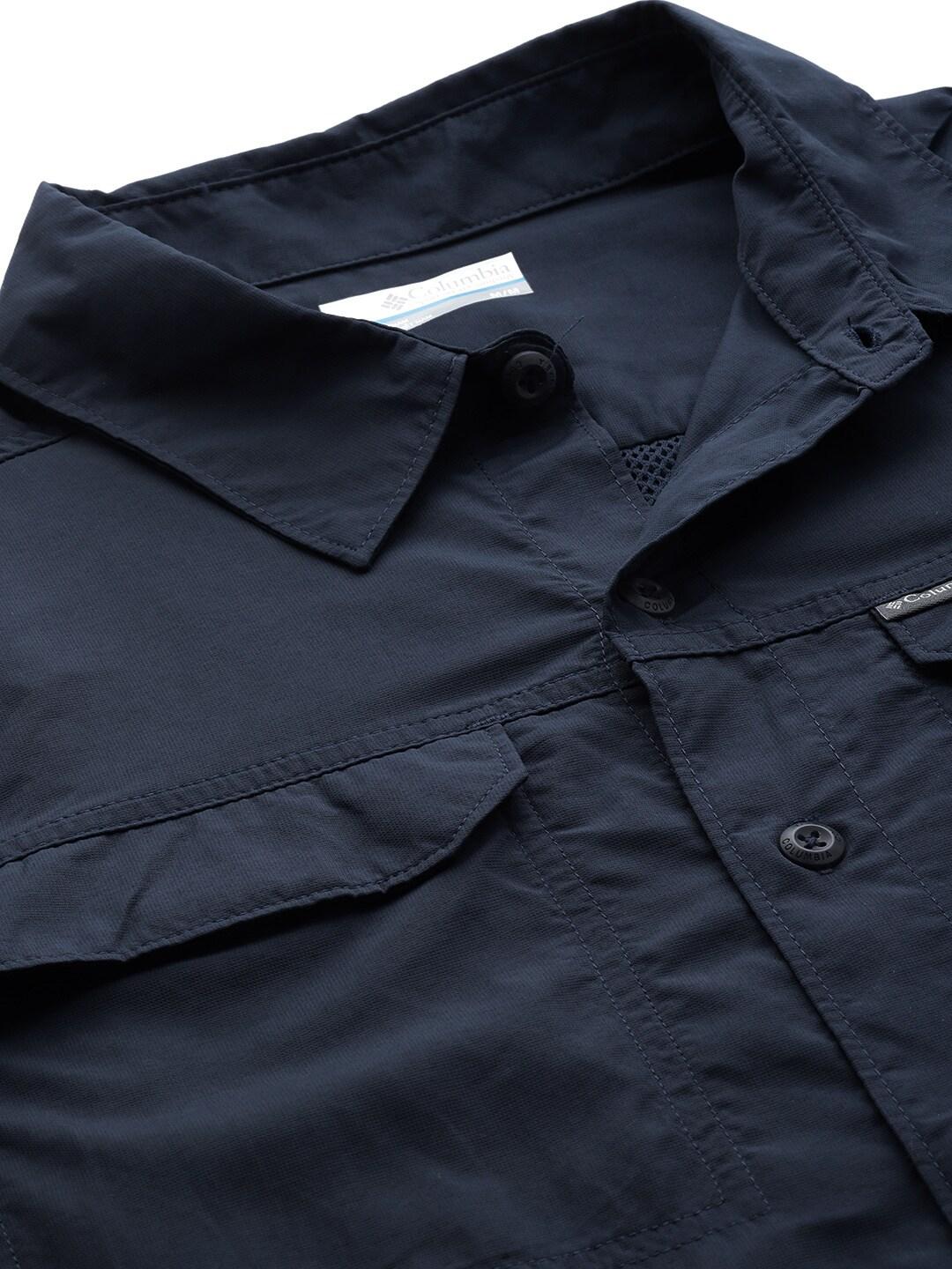 Columbia Men Navy Blue Silver Ridge 2.0 Long Sleeve Shirt