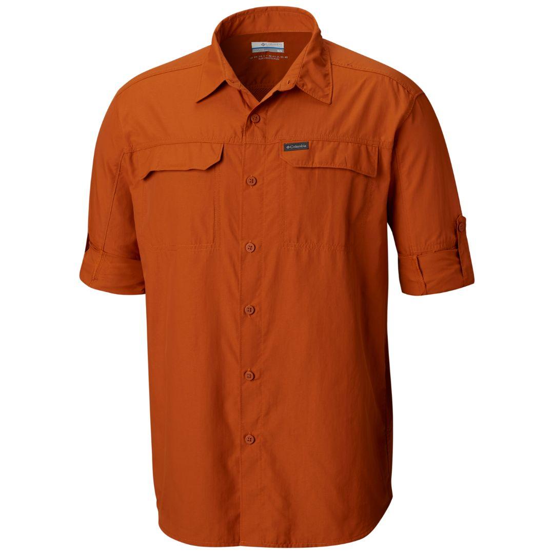 Columbia Men Orange Silver Ridge 2.0 Long Sleeve Shirt