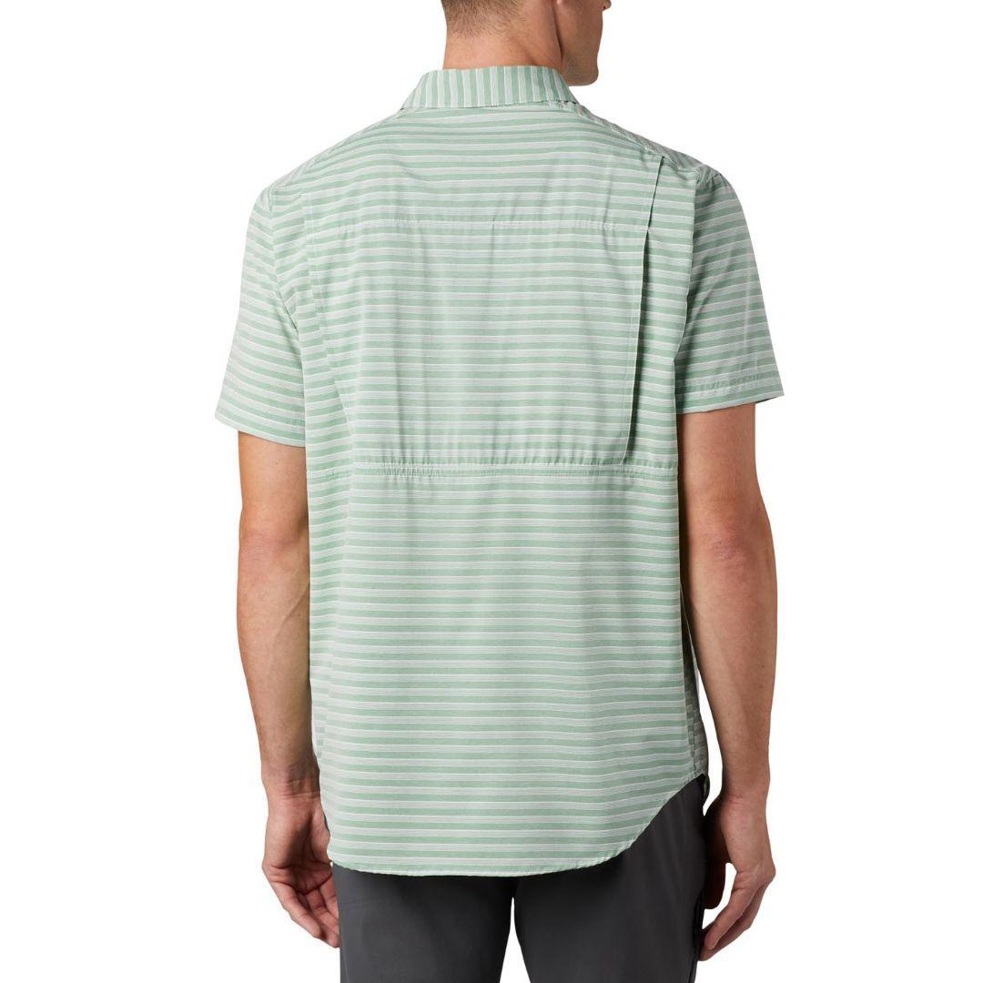 Columbia Men Green Twisted Creek II Short Sleeve Shirt