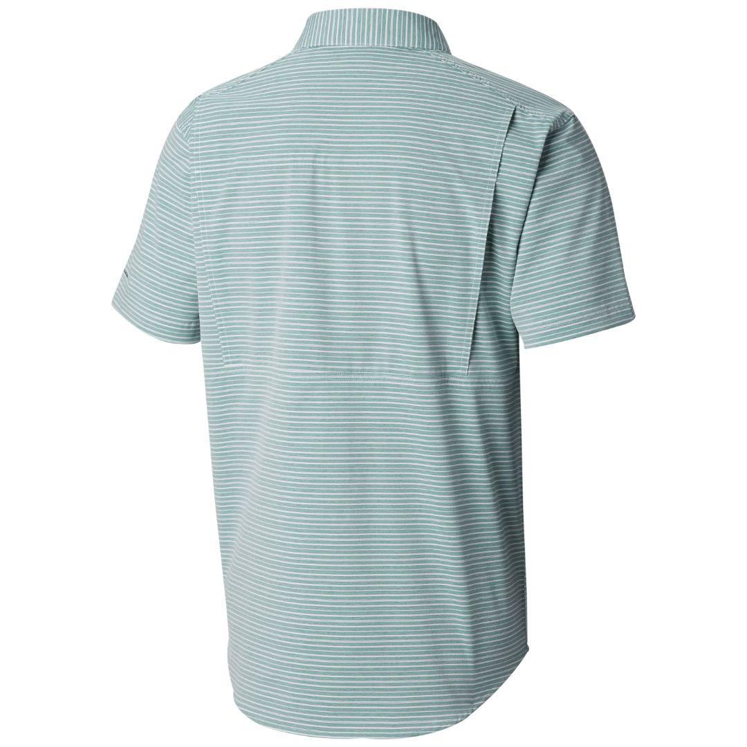 Columbia Men Green Twisted Creek II Short Sleeve Shirt