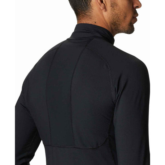 Columbia Men Black Omni-Heat 3D Knit Half Zip II Baselayer Top