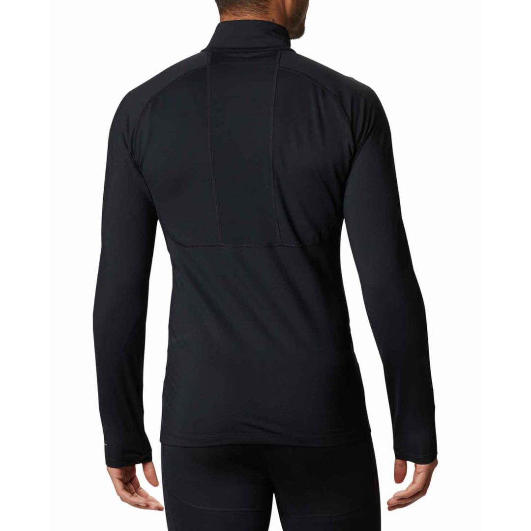 Columbia Men Black Omni-Heat 3D Knit Half Zip II Baselayer Top