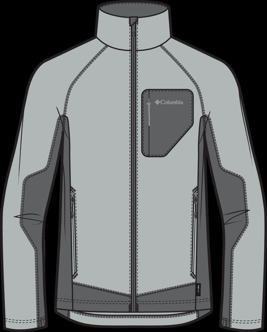 Columbia Men Black M Polar Powder Full Zip