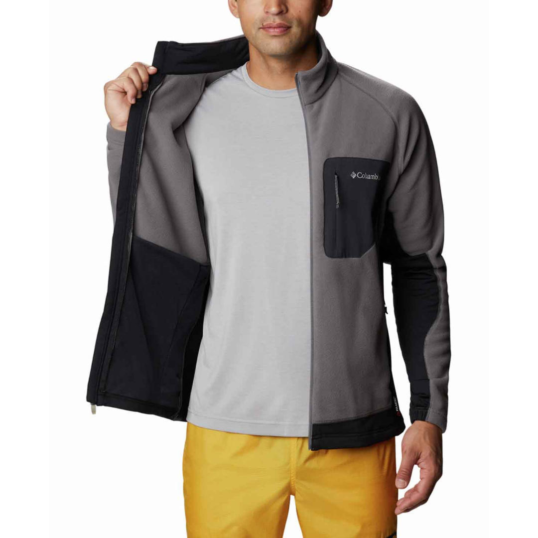 Columbia Men Grey M Polar Powder Full Zip