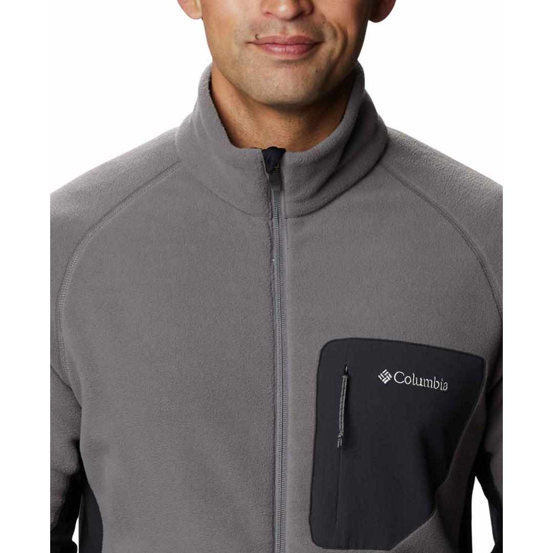 Columbia Men Grey M Polar Powder Full Zip