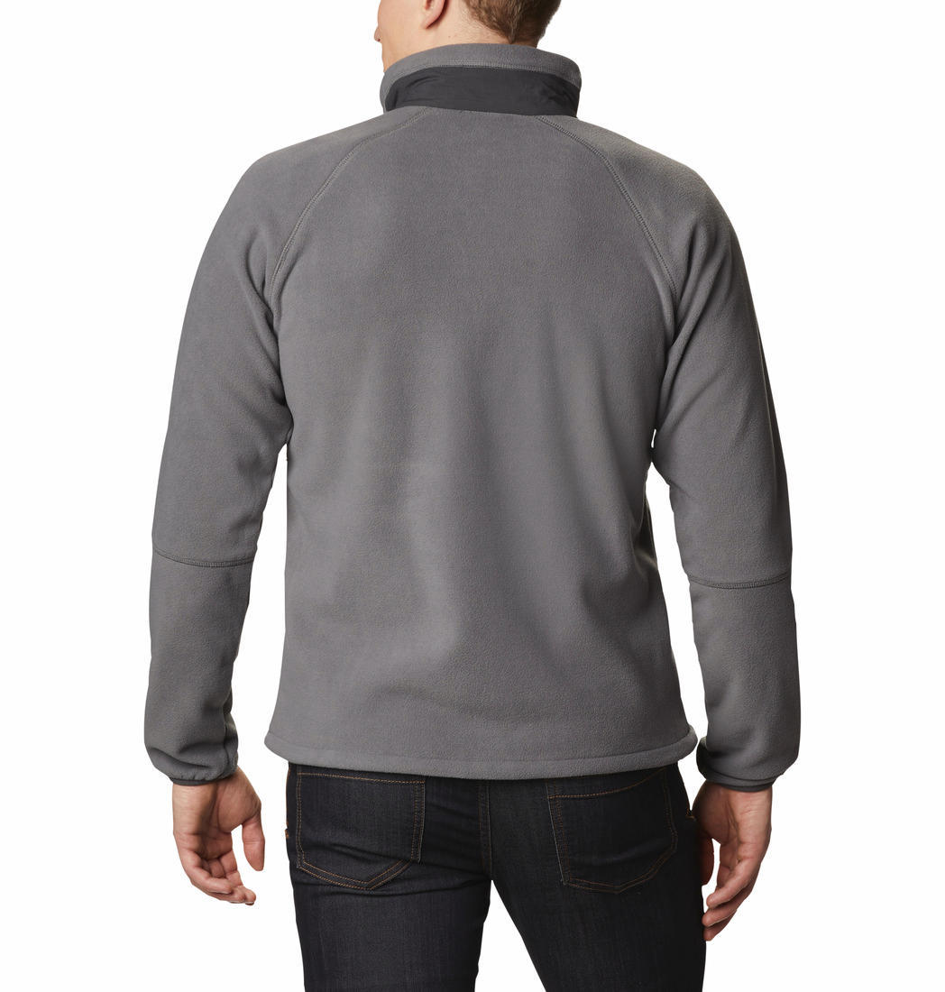 Columbia Men Grey Rapid Expedition Full Zip Fleece
