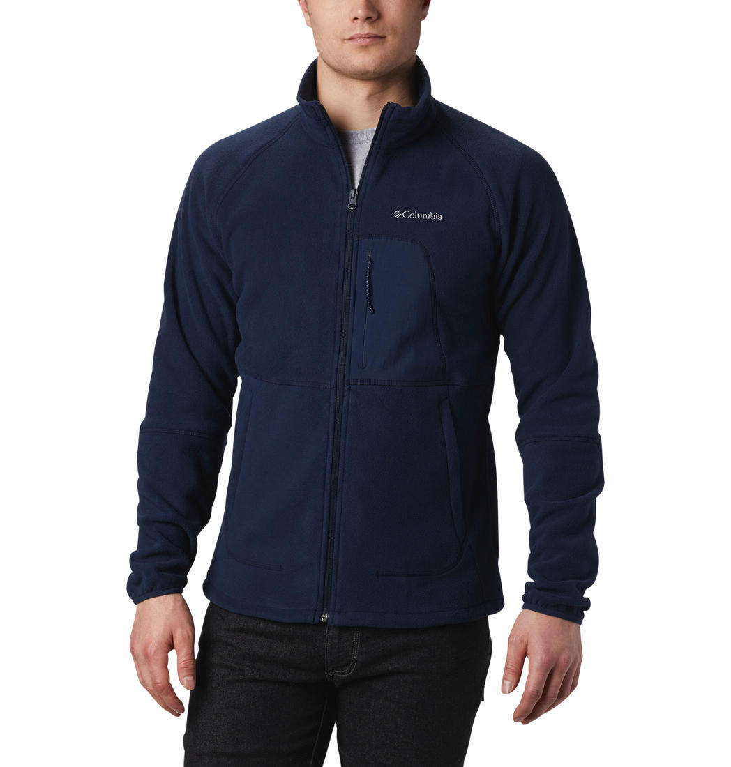 Columbia Men Blue Rapid Expedition Full Zip Fleece