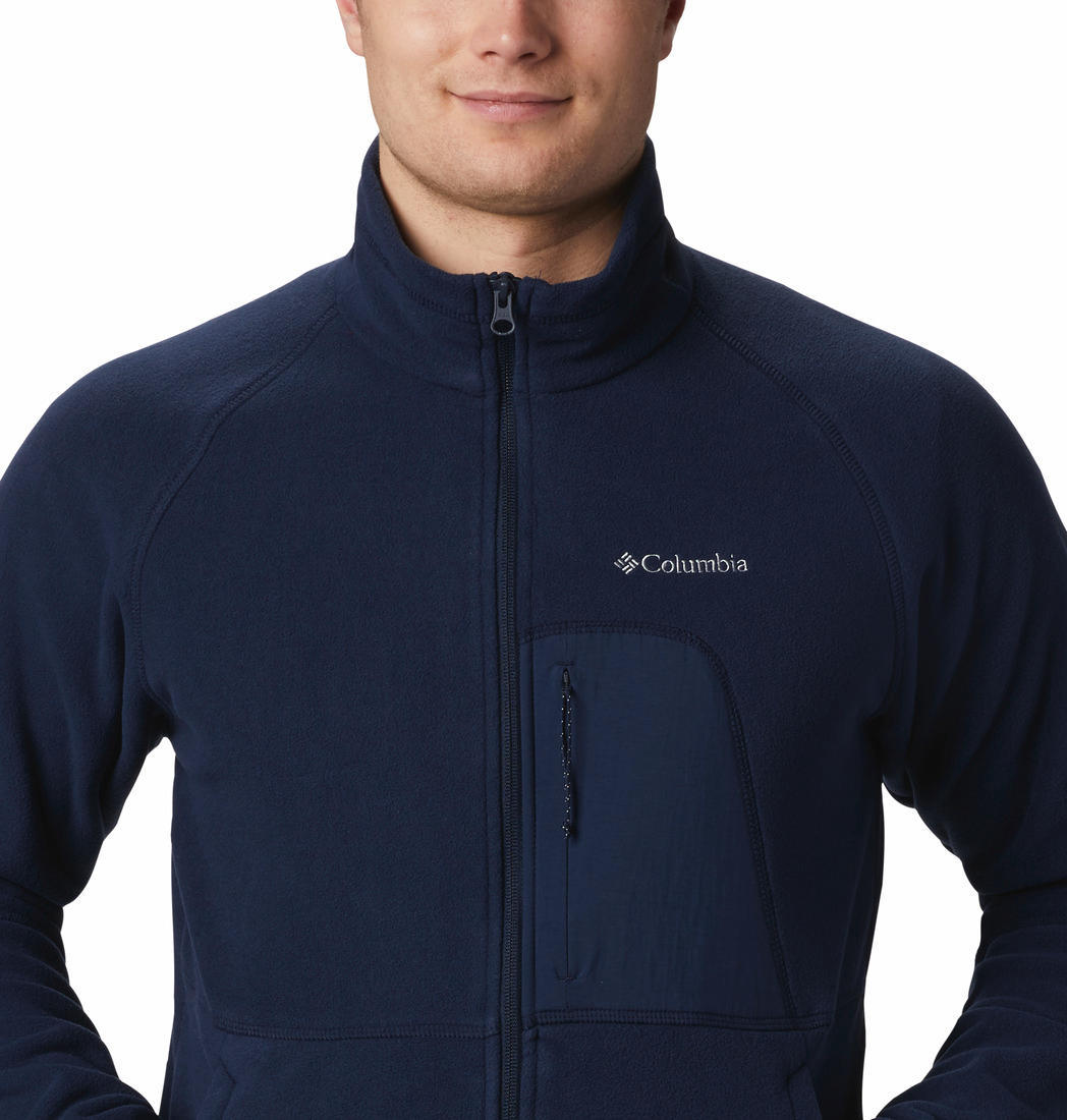Columbia Men Blue Rapid Expedition Full Zip Fleece