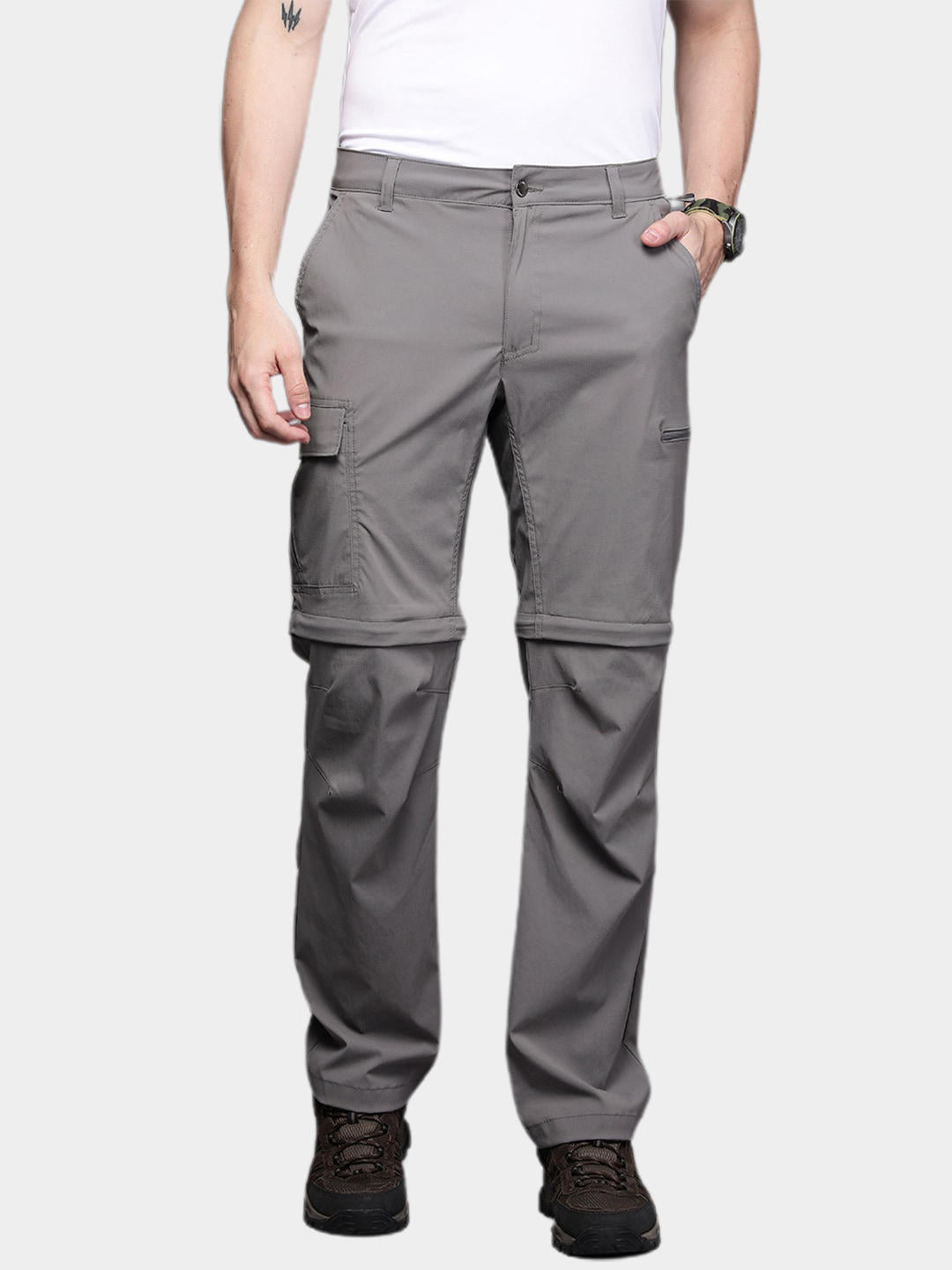 Columbia Men Grey Newton Ridge Convertible Pant