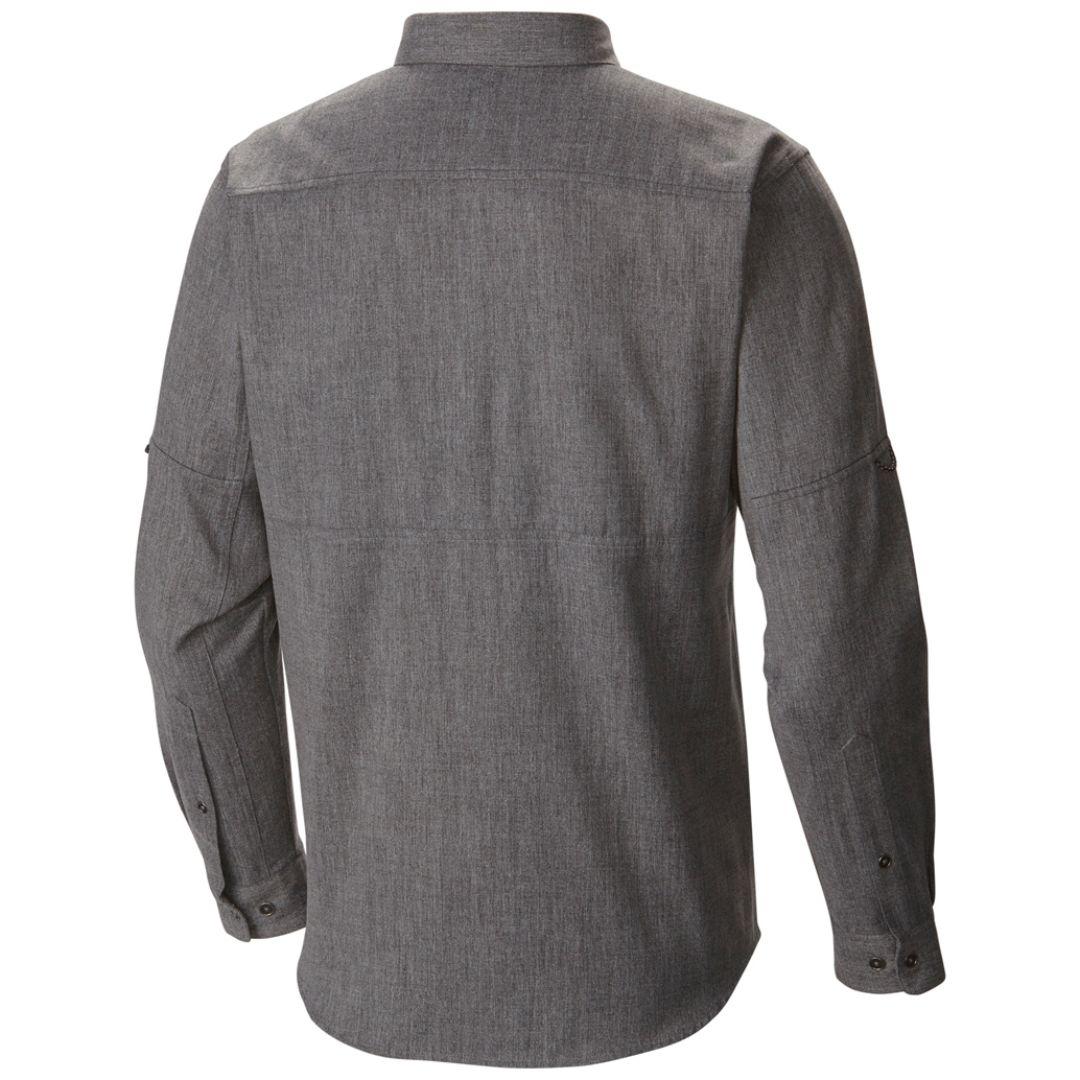 Columbia Men Black Pilsner Lodge Long Sleeve Shirt (Sun Protection)