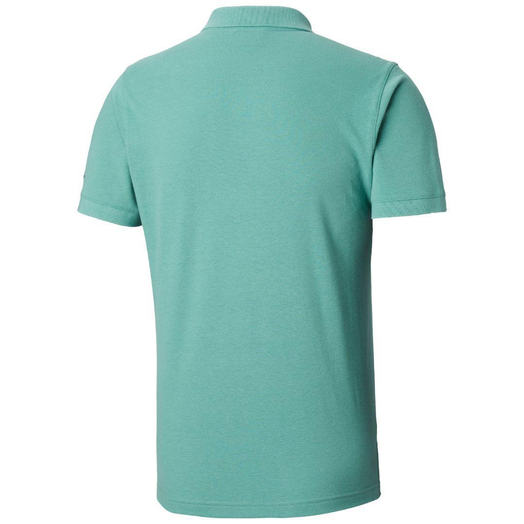 Columbia Men Green Cascade Range Solid Polo T-Shirt