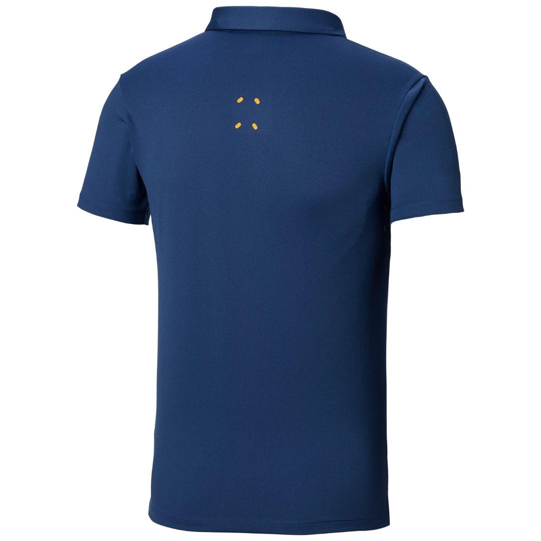 Columbia Men Navy Blue Triple Canyon Tech Polo T-Shirt