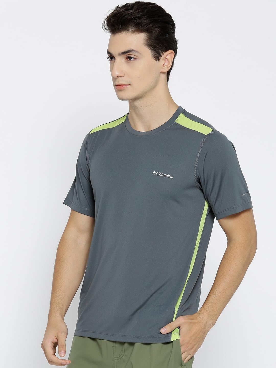 Columbia Men Grey Ridge Dash Short Sleeve Shirt