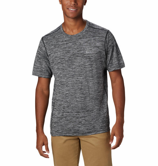 Columbia Men Grey Deschutes Runner Short Sleeve T-Shirt