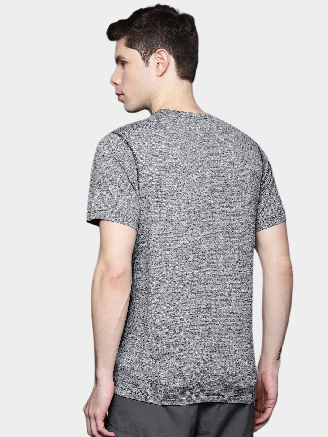 Columbia Men Grey Deschutes Runner Short Sleeve T-Shirt