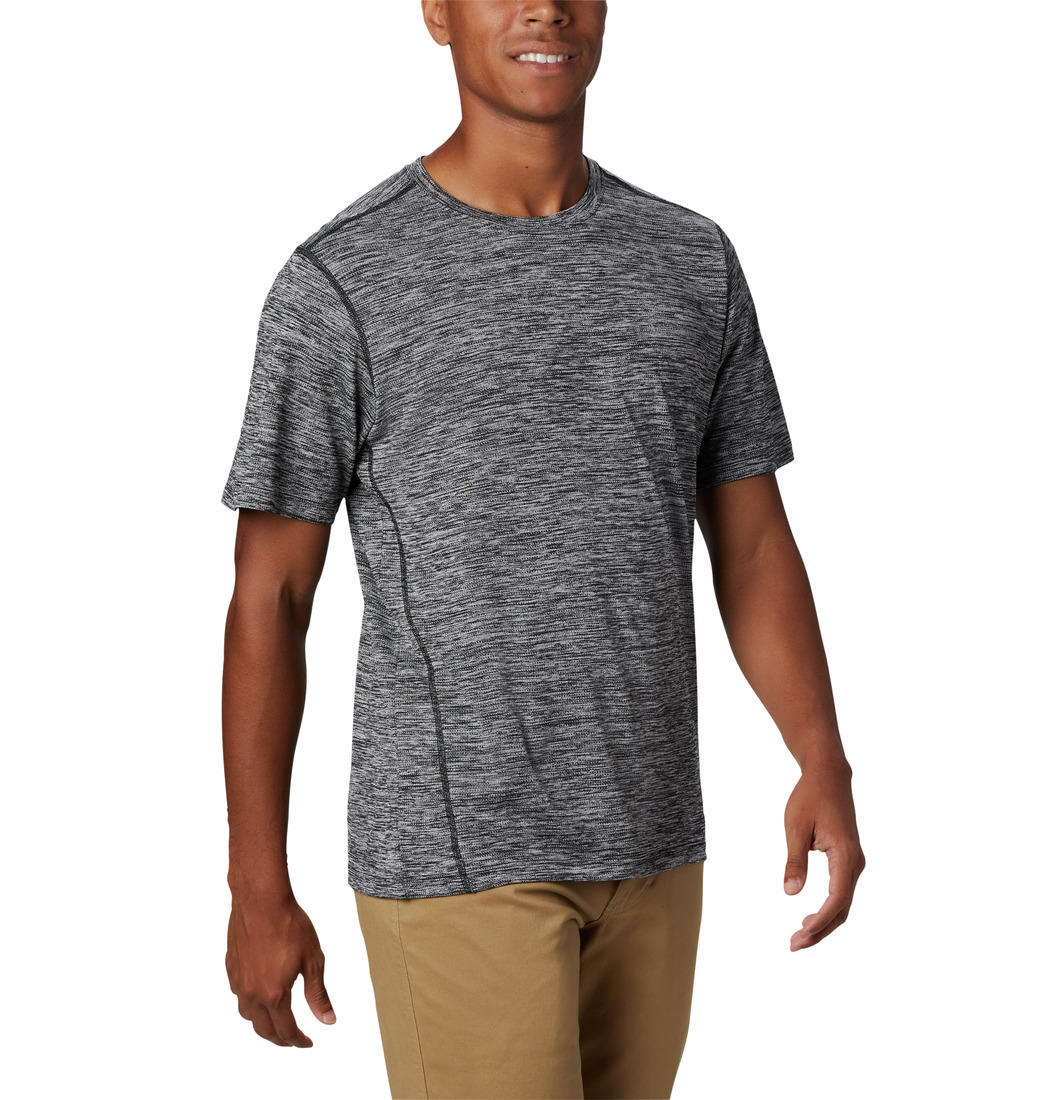 Columbia Men Grey Deschutes Runner Short Sleeve T-Shirt