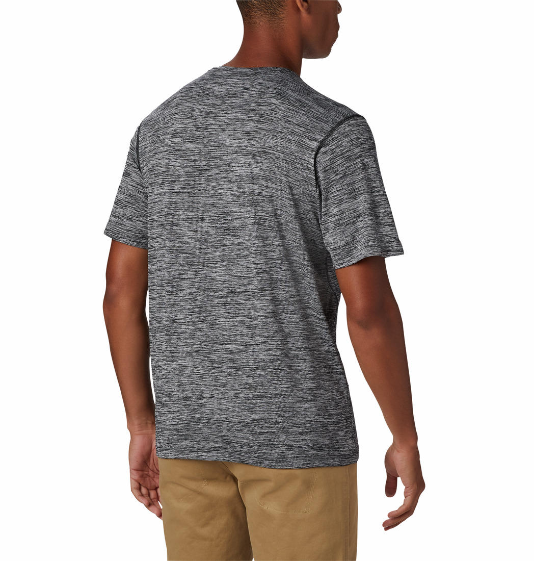 Columbia Men Grey Deschutes Runner Short Sleeve T-Shirt