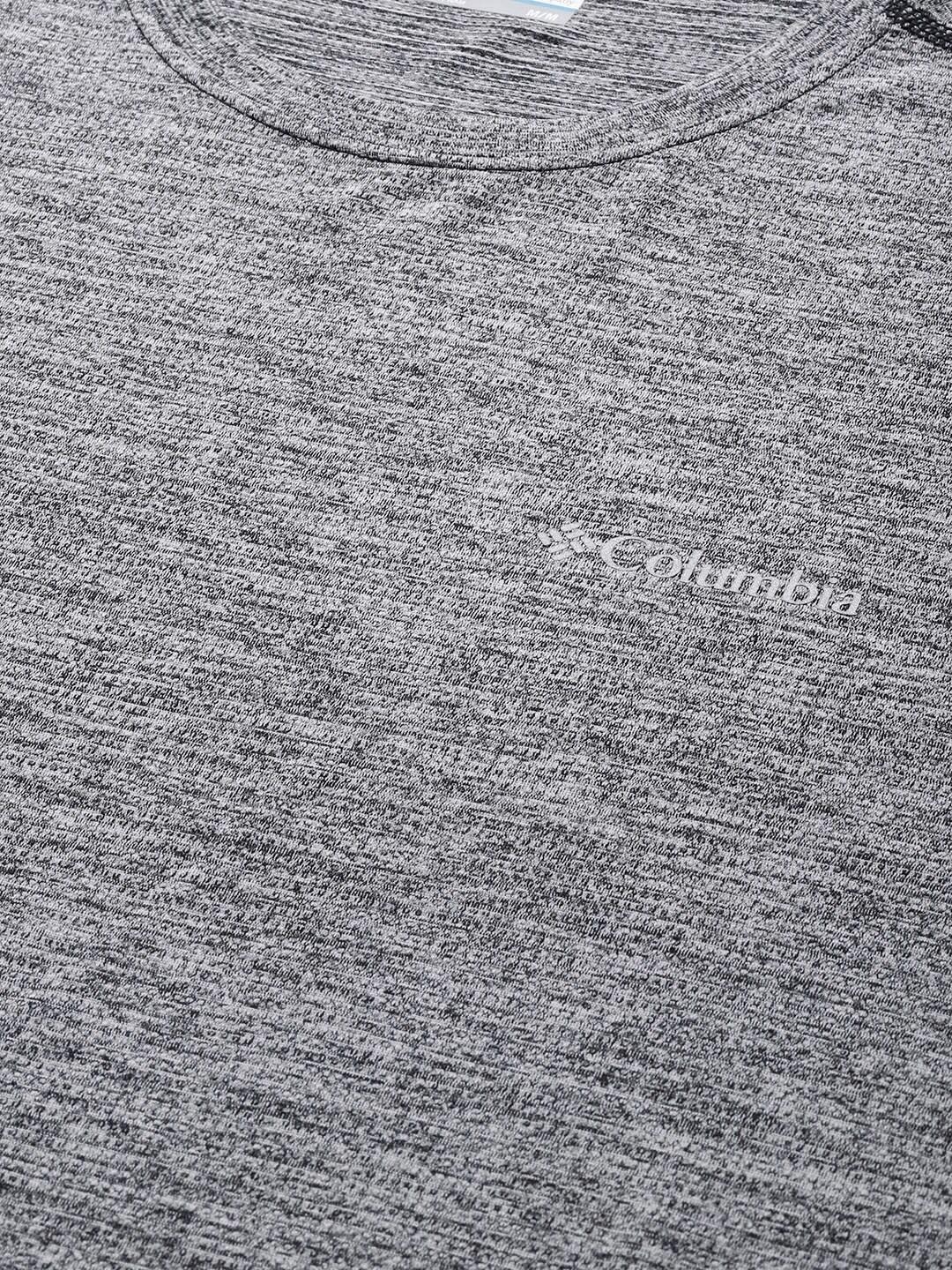 Columbia Men Grey Deschutes Runner Short Sleeve T-Shirt