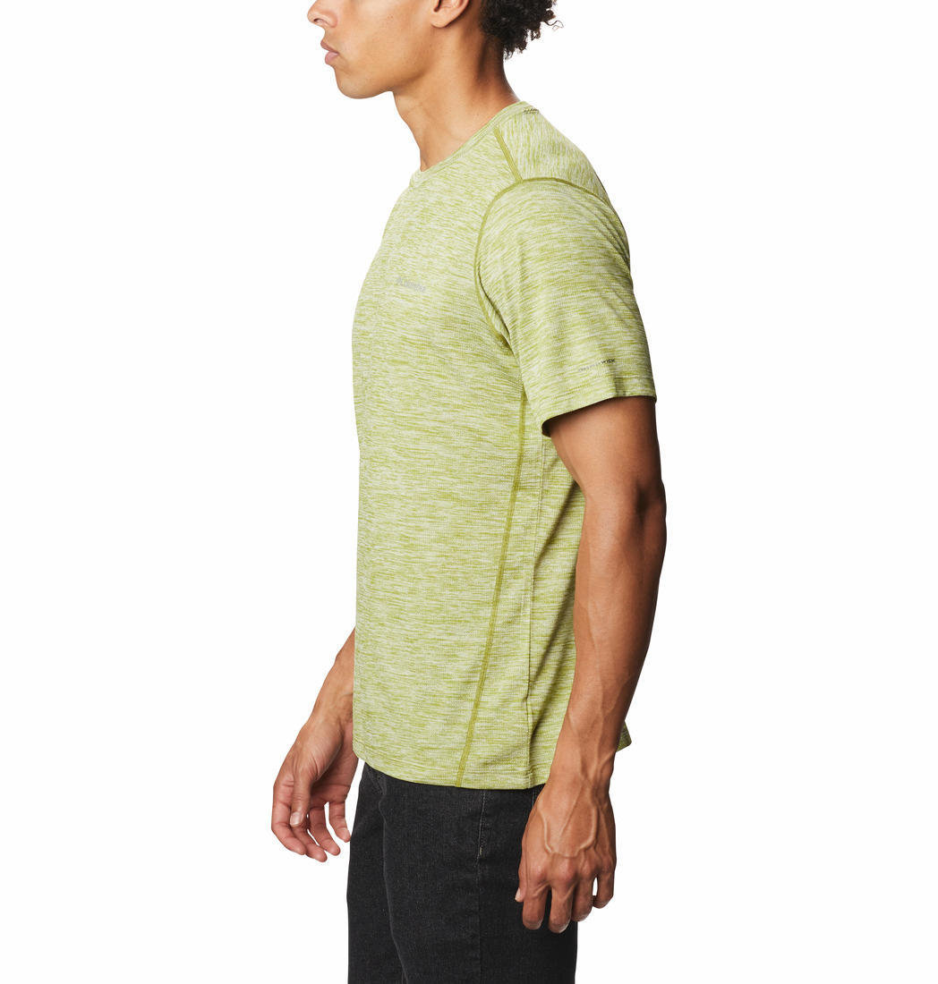 Columbia Men Green Deschutes Runner Short Sleeve T-Shirt