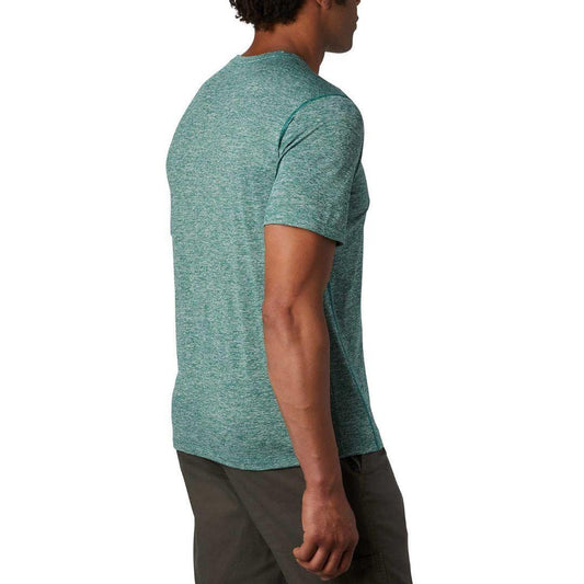 Columbia Men Green Deschutes Runner Short Sleeve T-Shirt
