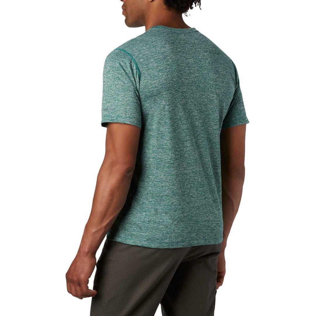 Columbia Men Green Deschutes Runner Short Sleeve T-Shirt