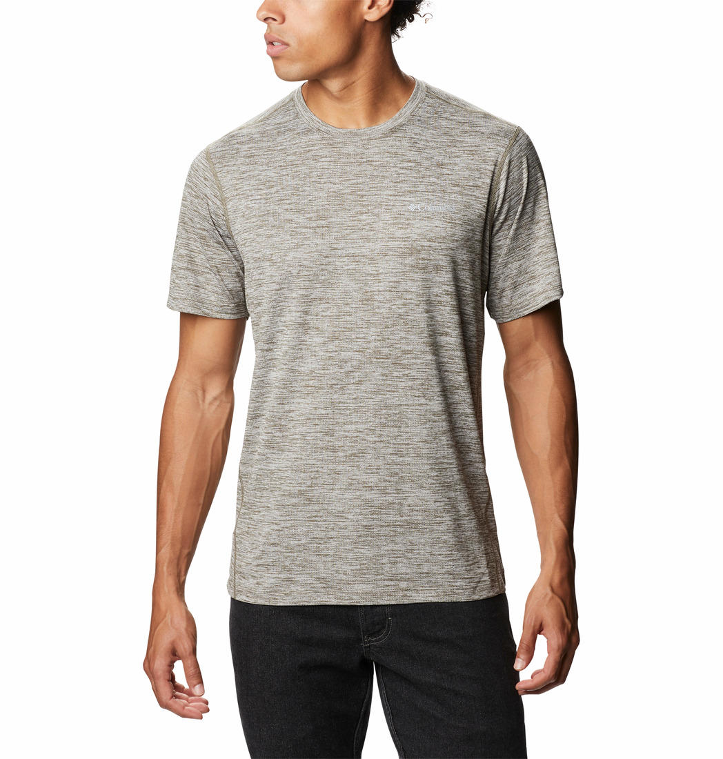 Columbia Men Grey Deschutes Runner Short Sleeve T-Shirt