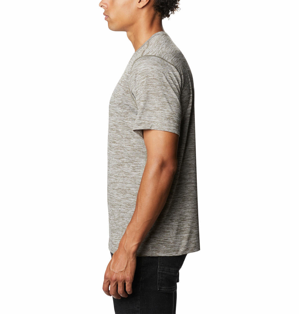 Columbia Men Grey Deschutes Runner Short Sleeve T-Shirt